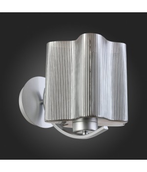 SL117.701.01 Бра ST-Luce Серебристый/Дымчатый E27 1*60W ONDE-foto4