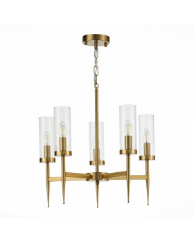SL1159.303.05 Люстра подвесная ST-Luce Латунь/Латунь, Прозрачный E14 5*60W ACAZIO-foto2