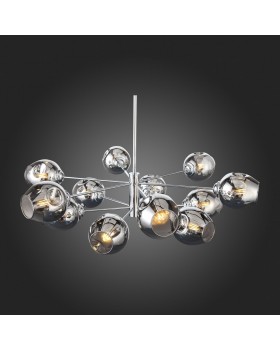 SL1500.103.12 Светильник подвесной ST-Luce Хром/Дымчатый E14 12*40W FOVIA-foto3