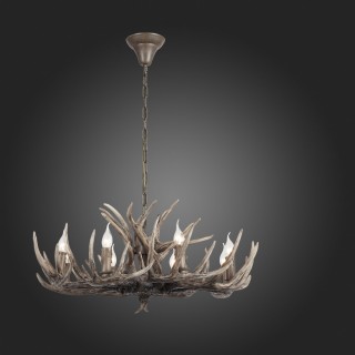 SL154.703.08 Люстра подвесная ST-Luce Серый E14 8*40W CORNA-foto5