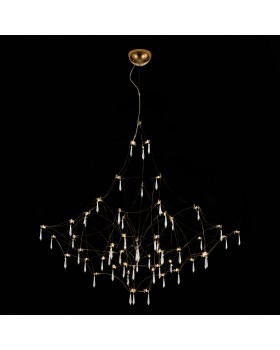 SL797.213.114 Люстра подвесная ST-Luce Золотистый, Прозрачный LED 114*0,45W 3000K GRAVETTA-foto3