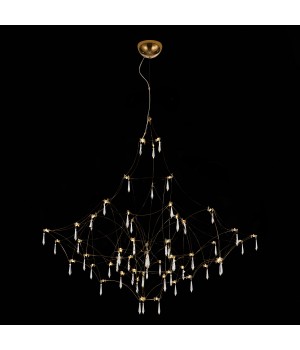 SL797.213.114 Люстра подвесная ST-Luce Золотистый, Прозрачный LED 114*0,45W 3000K GRAVETTA-foto3