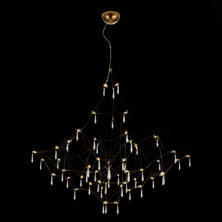 SL797.213.114 Люстра подвесная ST-Luce Золотистый, Прозрачный LED 114*0,45W 3000K GRAVETTA-foto3