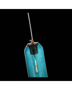 SL1145.383.01 Светильник подвесной ST-Luce Латунь/Голубой E27 1*60W CALLANA-foto6