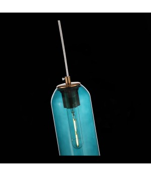 SL1145.383.01 Светильник подвесной ST-Luce Латунь/Голубой E27 1*60W CALLANA-foto6