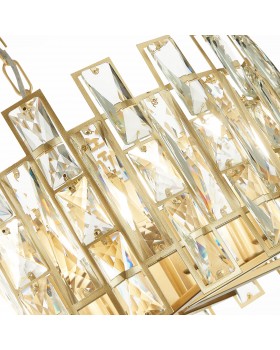 SL1626.203.08 Люстра подвесная ST-Luce шампань/шампань, прозрачный E14 8*40W Anzio-foto3