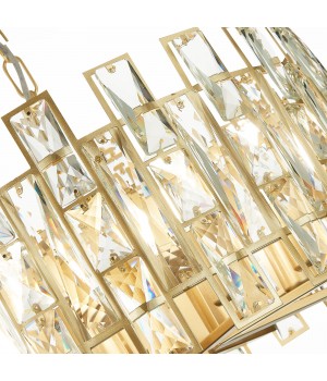 SL1626.203.08 Люстра подвесная ST-Luce шампань/шампань, прозрачный E14 8*40W Anzio-foto3