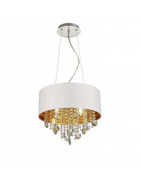 SL1350.503.04 Светильник подвесной ST-Luce Хром/Белый, Золотистый, Прозрачный E14 4*40W LACCHIA-foto14