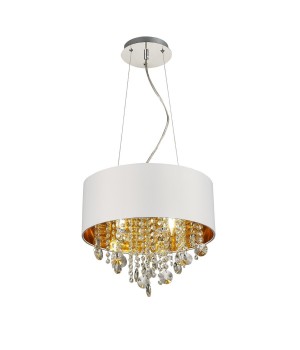SL1350.503.04 Светильник подвесной ST-Luce Хром/Белый, Золотистый, Прозрачный E14 4*40W LACCHIA-foto14