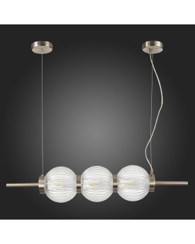 SL1155.113.03 Светильник подвесной ST-Luce Никель/Прозрачный E14 3*40W MARENA-foto4