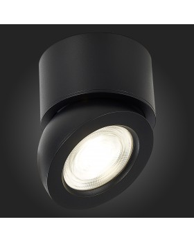 ST654.432.10 Светильник потолочный Черный LED 1*10W 3000K 850Lm Ra>90 38° IP20 D95xH96 180-240V ST654-foto5