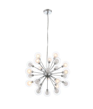 SL431.103.24 Люстра подвесная ST-Luce Хром/Прозрачный, Белый G9 24*28W DUALITA-foto2