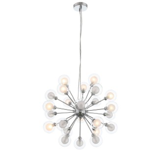 SL431.103.24 Люстра подвесная ST-Luce Хром/Прозрачный, Белый G9 24*28W DUALITA-foto2