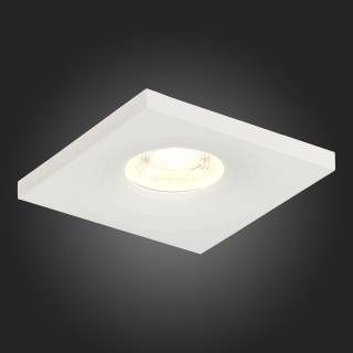 ST205.518.01 Св-к встр. Мат. белый GU10 1*50W  L94xW94xH27 220V Без ламп GERA-foto9