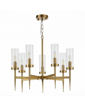 SL1159.303.07 Люстра подвесная ST-Luce Латунь/Латунь, Прозрачный E14 7*60W ACAZIO-foto2