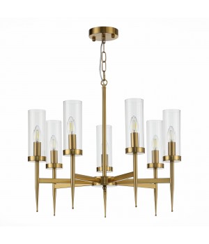 SL1159.303.07 Люстра подвесная ST-Luce Латунь/Латунь, Прозрачный E14 7*60W ACAZIO-foto2