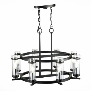 SL334.403.08 Люстра подвесная ST-Luce Черный, Никель/Прозрачный E14 8*60W BICHERO-foto11