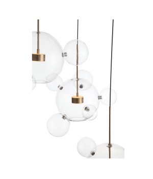 SL1133.203.03 Светильник подвесной ST-Luce Белый,Латунь/Прозрачный LED 3*14W 3000K (из 4-х коробок) BOPONE-foto11