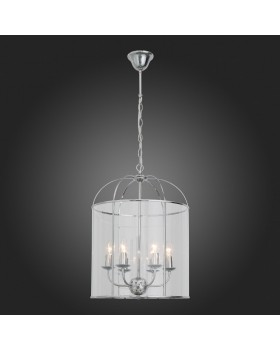 SL267.103.06 Люстра подвесная ST-Luce Хром/Прозрачный E14 6*40W ODIERNO-foto5