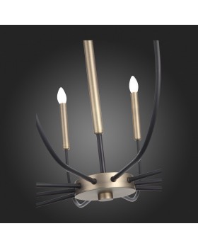 SLD008.423.10 Люстра подвесная ST-Luce Латунь, Черный E14 10*40W LAMDARIO-foto12