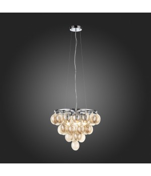 SL432.203.05 Светильник подвесной ST-Luce Хром/Коньячный E27 5*60W SOSPIRO-foto6