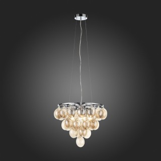 SL432.203.05 Светильник подвесной ST-Luce Хром/Коньячный E27 5*60W SOSPIRO-foto6