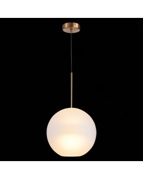 SL1133.523.01 Светильник подвесной ST-Luce Латунь/Белый E27 1*40W BOPONE-foto4