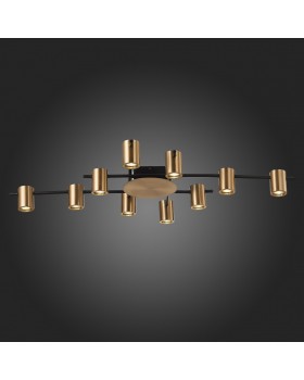 SL1207.402.10 Светильник потолочный ST-Luce Черный/Латунь GU10 10*7W VEROLI-foto8