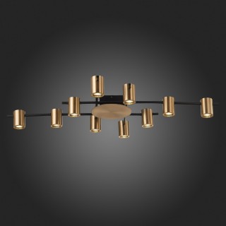 SL1207.402.10 Светильник потолочный ST-Luce Черный/Латунь GU10 10*7W VEROLI-foto8