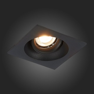 ST208.418.01 Св-к встр. Мат. черный GU10 1*50W  L94xW94xH40 220V Без ламп MISURA-foto9