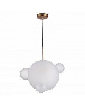 SL1133.503.01 Светильник подвесной ST-Luce Латунь/Белый E27 1*60W BOPONE-foto2