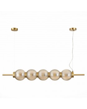 SL1155.303.05 Светильник подвесной ST-Luce Латунь/Коньячный E14 5*40W MARENA-foto2