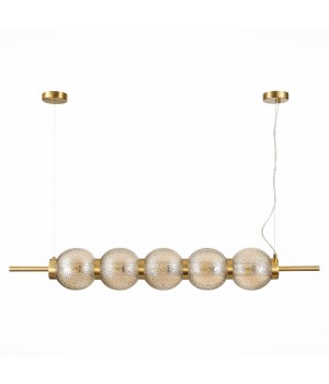 SL1155.303.05 Светильник подвесной ST-Luce Латунь/Коньячный E14 5*40W MARENA-foto2