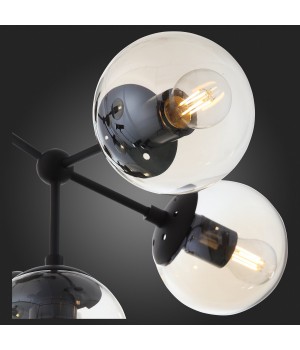 SL549.402.09 Люстра потолочная ST-Luce Черный/Янтарный E27 9*40W STAMPO-foto9