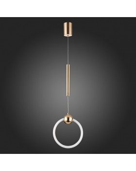 SL1578.203.01 Подвес ST-Luce Золотистый/Золотистый, Белый LED 1*15W 3000K GIERA-foto8