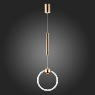 SL1578.203.01 Подвес ST-Luce Золотистый/Золотистый, Белый LED 1*15W 3000K GIERA-foto8