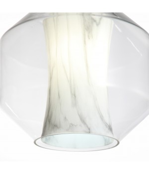 SL1169.113.01 Подвес ST-Luce Черный/Прозрачный, Белый E27 1*40W MARMO-foto3