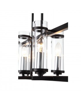 SL334.403.07 Люстра подвесная ST-Luce Черный, Никель/Прозрачный E14 7*60W BICHERO-foto12