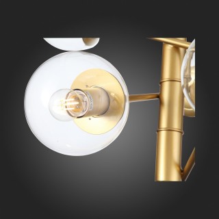 SL1150.203.08 Светильник подвесной ST-Luce Матовое золото/Прозрачный E27 8*40W (из 3-х коробок) LIORA-foto18