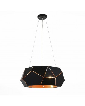SL258.403.06 Люстра подвесная ST-Luce Черный/Черный, Золото E14 6*40W ENIGMA-foto3