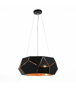 SL258.403.06 Люстра подвесная ST-Luce Черный/Черный, Золото E14 6*40W ENIGMA-foto3