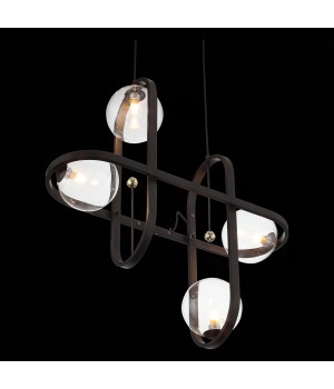 SL1201.403.04 Светильник подвесной ST-Luce Черный/Прозрачный G9 4*5W CIRCONO-foto8