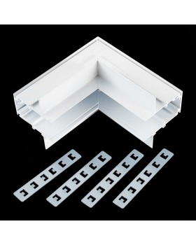 ST007.549.00 Внутренний угол-соединитель для встраиваемого магнитного шинопровода ST-Luce Белый ST007-foto2
