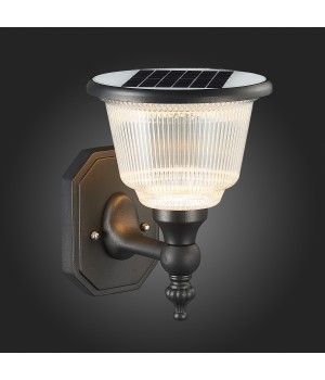 SL9502.401.01 Светильник уличный настенный ST-Luce Черный/Черный, Прозрачный LED 1*2W 3000-6000K SOLARIS-foto4