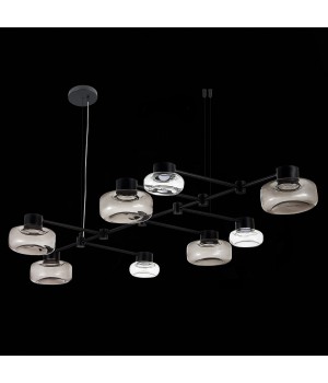 SL6005.403.08 Светильник подвесной ST-Luce Черный/Дымчатый, Прозрачный LED 8*3W 3000K Vallo-foto8