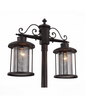 SL080.425.02 Светильник уличный наземный ST-Luce Темный кофе/Прозрачный, Темный кофе E27 2*100W LASTERO-foto11