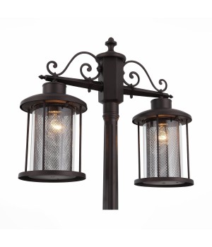 SL080.425.02 Светильник уличный наземный ST-Luce Темный кофе/Прозрачный, Темный кофе E27 2*100W LASTERO-foto11