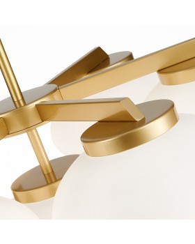 SL1503.203.07 Люстра подвесная ST-Luce Золотистый/Белый E27 7*40W Modica-foto4