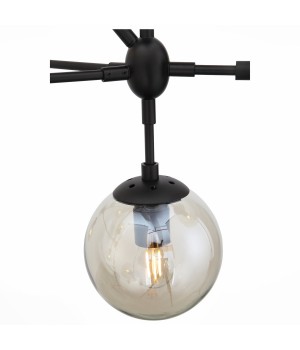 SL549.403.10 Люстра подвесная ST-Luce Черный/Янтарный E27 10*40W STAMPO-foto2