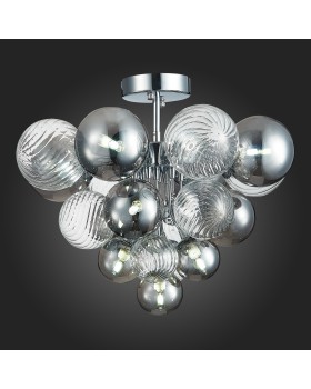 SL1124.102.10 Люстра потолочная ST-Luce Хром/Дымчатый,Прозрачный G9 10*5W (из 2-х коробок) VINETTO-foto5